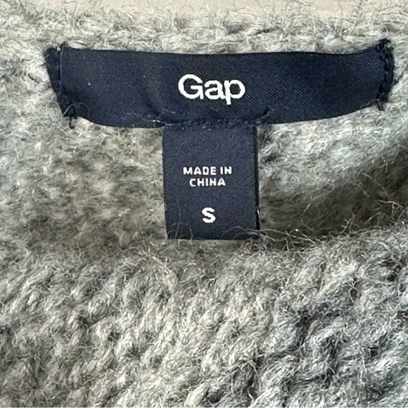 GAP cardigan open front long sleeve gray graduated colored sweater Small S - Picture 11 of 11